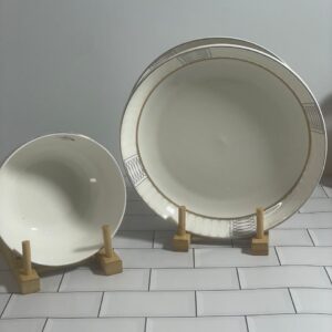 stoneware flats and soups plate