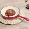 Enamel iron casted Frypan