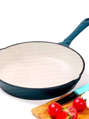 Enamel iron casted Frypan