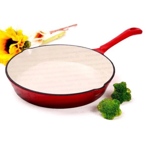 Enamel iron casted Frypan